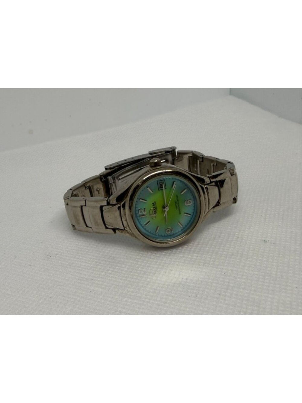 BUM Vintage Women Stainless Steel Analog Watch Gradient Green Yellow Dial BUM002 - Picture 9 of 11